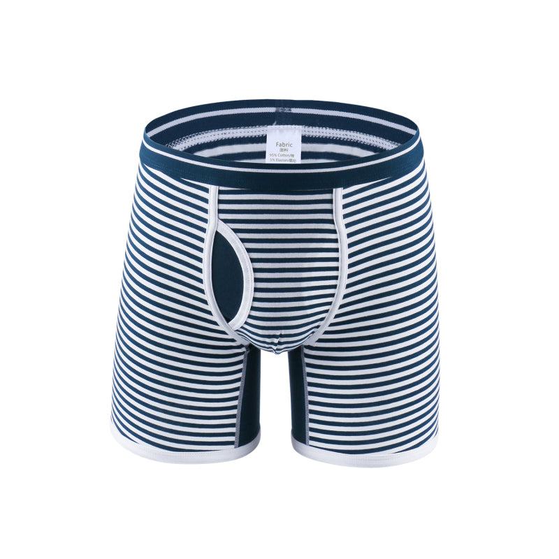 Men's Stretch Stripe Knit Boxer Briefs - MENLL